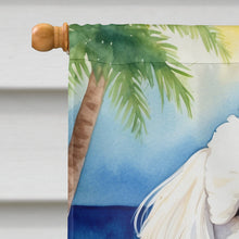 Load image into Gallery viewer, Bichon Frise Luau House Flag