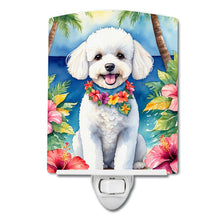 Load image into Gallery viewer, Bichon Frise Luau Ceramic Night Light