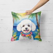 Load image into Gallery viewer, Bichon Frise Luau Throw Pillow