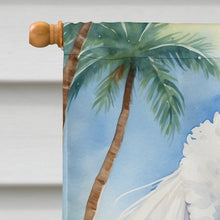 Load image into Gallery viewer, Bichon Frise Luau House Flag