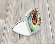 Load image into Gallery viewer, Bloodhound Luau Compact Mirror – Stylish Purse Mirror with Artistic Covers