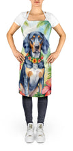 Load image into Gallery viewer, Bluetick Coonhound Luau Apron – Artist-Designed Kitchen, BBQ &amp; Craft Apron