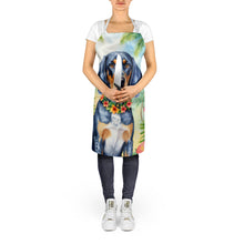 Load image into Gallery viewer, Bluetick Coonhound Luau Apron – Artist-Designed Kitchen, BBQ &amp; Craft Apron