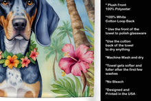 Load image into Gallery viewer, Bluetick Coonhound Luau Kitchen Towel