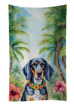 Load image into Gallery viewer, Bluetick Coonhound Luau Kitchen Towel