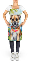 Load image into Gallery viewer, Border Terrier Luau Apron – Artist-Designed Kitchen, BBQ &amp; Craft Apron