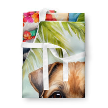 Load image into Gallery viewer, Border Terrier Luau Apron – Artist-Designed Kitchen, BBQ &amp; Craft Apron