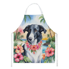Load image into Gallery viewer, Borzoi Luau Apron – Artist-Designed Kitchen, BBQ &amp; Craft Apron