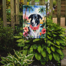 Load image into Gallery viewer, Borzoi Luau Garden Flag – Tropical Dog Decor with Hibiscus &amp; Palm Leaves