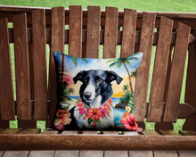Load image into Gallery viewer, Borzoi Luau Throw Pillow - 14x14 Decorative Pillow – Art for Your Home &amp; Patio