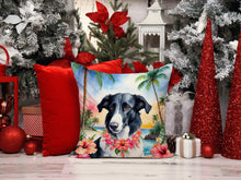 Load image into Gallery viewer, Borzoi Luau Throw Pillow - 14x14 Decorative Pillow – Art for Your Home &amp; Patio