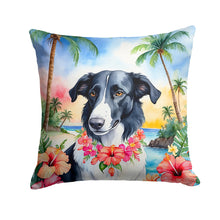 Load image into Gallery viewer, Borzoi Luau Throw Pillow - 14x14 Decorative Pillow – Art for Your Home &amp; Patio