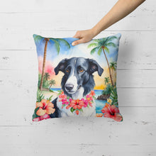 Load image into Gallery viewer, Borzoi Luau Throw Pillow