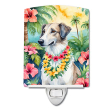 Load image into Gallery viewer, Borzoi Luau Ceramic Night Light