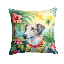 Load image into Gallery viewer, Borzoi Luau Throw Pillow
