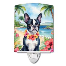 Load image into Gallery viewer, Boston Terrier Luau Ceramic Night Light