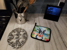 Load image into Gallery viewer, Boston Terrier Luau Pot Holders - Set of 2 Decorative Kitchen Helpers | Made in the USA