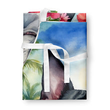 Load image into Gallery viewer, Boston Terrier Luau Apron – Artist-Designed Kitchen, BBQ &amp; Craft Apron