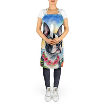 Load image into Gallery viewer, Boston Terrier Luau Apron – Artist-Designed Kitchen, BBQ &amp; Craft Apron