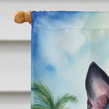 Load image into Gallery viewer, Boston Terrier Luau House Flag