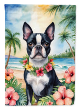 Load image into Gallery viewer, Boston Terrier Luau House Flag