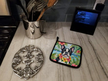 Load image into Gallery viewer, Boston Terrier Luau Pot Holders - Set of 2 Decorative Kitchen Helpers | Made in the USA