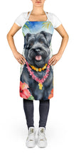 Load image into Gallery viewer, Bouvier des Flandres Luau Apron – Artist-Designed Kitchen, BBQ &amp; Craft Apron