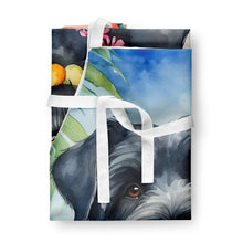 Load image into Gallery viewer, Bouvier des Flandres Luau Apron – Artist-Designed Kitchen, BBQ &amp; Craft Apron