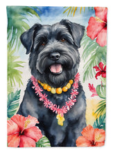 Load image into Gallery viewer, Bouvier des Flandres Luau House Flag
