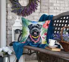Load image into Gallery viewer, Bouvier des Flandres Luau Throw Pillow