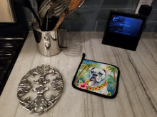 Load image into Gallery viewer, White Boxer Luau Pot Holders - Set of 2 Decorative Kitchen Helpers | Made in the USA