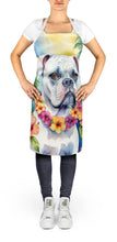 Load image into Gallery viewer, White Boxer Luau Apron – Artist-Designed Kitchen, BBQ &amp; Craft Apron