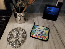 Load image into Gallery viewer, White Boxer Luau Pot Holders - Set of 2 Decorative Kitchen Helpers | Made in the USA