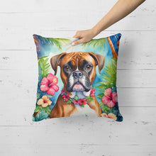 Load image into Gallery viewer, Boxer Luau Throw Pillow
