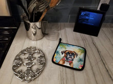 Load image into Gallery viewer, Boxer Luau Pot Holders - Set of 2 Decorative Kitchen Helpers | Made in the USA