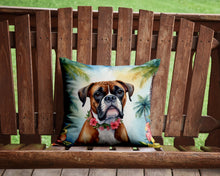 Load image into Gallery viewer, Boxer Luau Throw Pillow - 14x14 Decorative Pillow – Art for Your Home &amp; Patio