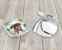 Load image into Gallery viewer, Boxer Luau Compact Mirror – Stylish Purse Mirror with Artistic Covers