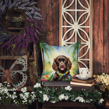 Load image into Gallery viewer, Boykin Spaniel Luau Throw Pillow
