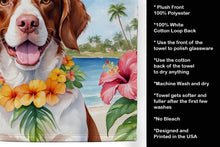 Load image into Gallery viewer, Brittany Spaniel Luau Kitchen Towel