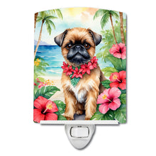 Load image into Gallery viewer, Brussels Griffon Luau Ceramic Night Light