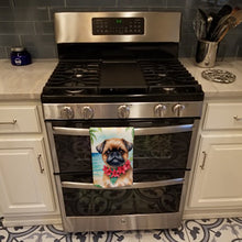 Load image into Gallery viewer, Brussels Griffon Luau Kitchen Towel