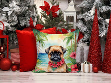 Load image into Gallery viewer, Brussels Griffon Luau Throw Pillow - 14x14 Decorative Pillow – Art for Your Home &amp; Patio
