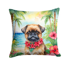 Load image into Gallery viewer, Brussels Griffon Luau Throw Pillow - 14x14 Decorative Pillow – Art for Your Home &amp; Patio