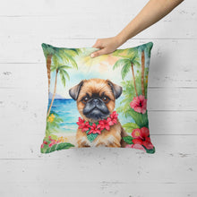 Load image into Gallery viewer, Brussels Griffon Luau Throw Pillow