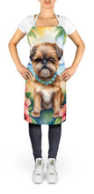 Load image into Gallery viewer, Brussels Griffon Luau Apron – Artist-Designed Kitchen, BBQ &amp; Craft Apron