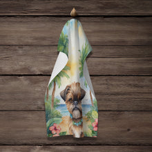 Load image into Gallery viewer, Brussels Griffon Luau Kitchen Towel