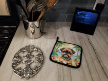 Load image into Gallery viewer, Brussels Griffon Luau Pot Holders - Set of 2 Decorative Kitchen Helpers | Made in the USA