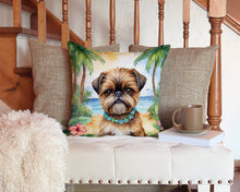 Load image into Gallery viewer, Brussels Griffon Luau Throw Pillow - 14x14 Decorative Pillow – Art for Your Home &amp; Patio