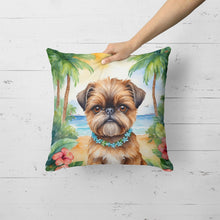 Load image into Gallery viewer, Brussels Griffon Luau Throw Pillow