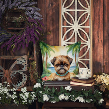 Load image into Gallery viewer, Brussels Griffon Luau Throw Pillow